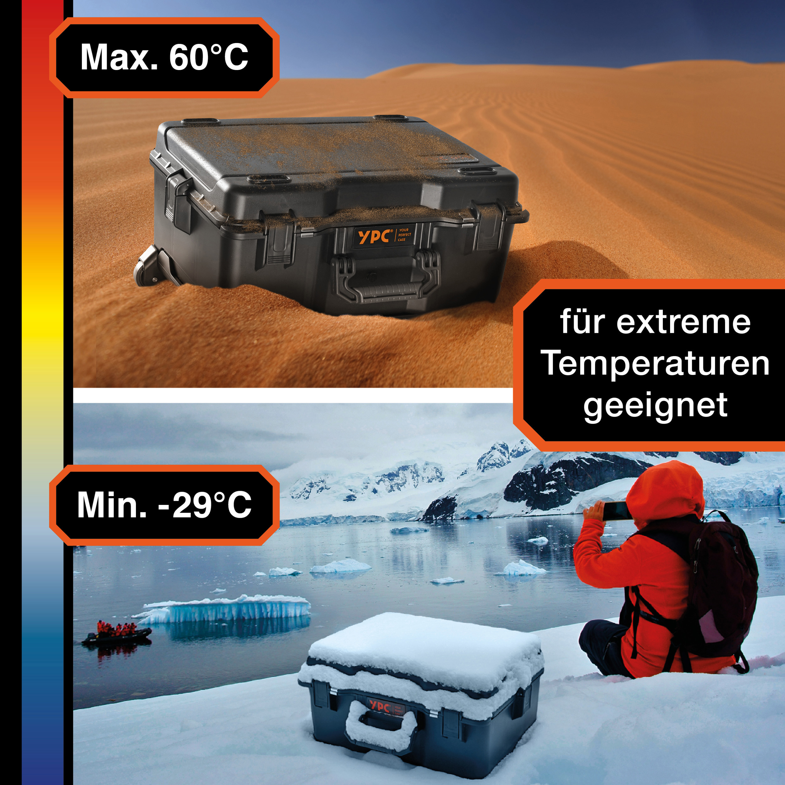 Xplorer Case XXL mit Würfelschaum und Trolley